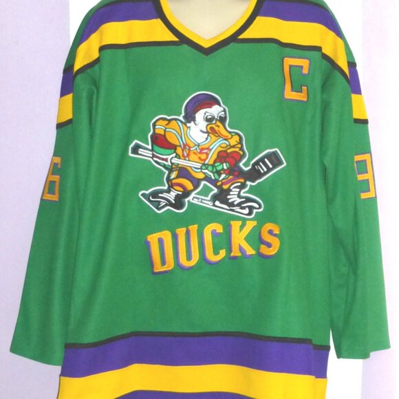 Mighty Ducks Movie #96 Charlie Conway Men's Stitched Jersey Size: XL - Picture 1 of 9